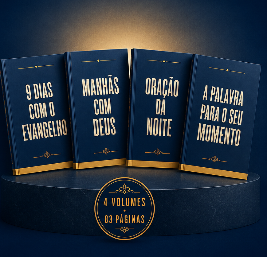 Os quatro volumes do Kit 40 Dias com Deus